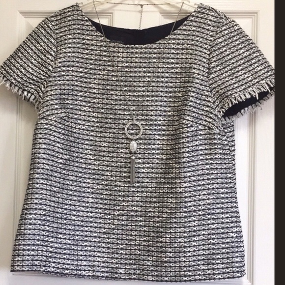 Talbots Metallic Weave Top - Picture 3 of 8